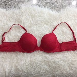 Victoria's Secret Biofit Demi Uplift Bra, 36B, Red